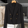 Women's Cropped Double-Breasted Blazer in Six Colors