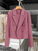Women's Cropped Double-Breasted Blazer in Six Colors