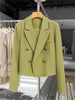 Women's Cropped Double-Breasted Blazer in Six Colors