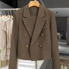 Women's Cropped Double-Breasted Blazer in Six Colors