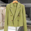 Women's Cropped Double-Breasted Blazer in Six Colors