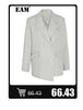 Women's Black Blazer with Sheer Mesh Panels and Long Sleeves
