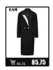 Women's Black Blazer with Sheer Mesh Panels and Long Sleeves