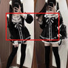JK School Uniform Set Black Lace Dress Japanese Style