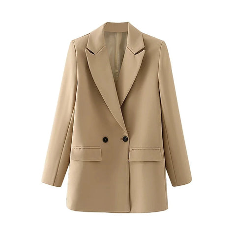 MUJER Women's Blazers Office Casual Blazer Woman Straight Outerwears Women's Tailoring Blazers for Women Coats