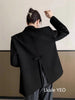 Women's Blazer Jacket with a Relaxed Fit and Long Sleeves in Black or Gray