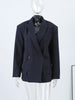 Women's Double-Breasted Blazer Jacket with Notched Lapels for Autumn