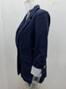Women's Single-Button Blazer with a Turn-Down Collar and Spliced Detail in Five Colors