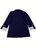 Women's Single-Button Blazer with a Turn-Down Collar and Spliced Detail in Five Colors