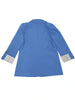 Women's Single-Button Blazer with a Turn-Down Collar and Spliced Detail in Five Colors