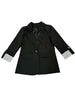 Women's Single-Button Blazer with a Turn-Down Collar and Spliced Detail in Five Colors