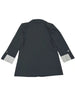 Women's Single-Button Blazer with a Turn-Down Collar and Spliced Detail in Five Colors