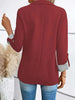 Women's Single-Button Blazer with a Turn-Down Collar and Spliced Detail in Five Colors