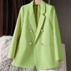Women's Oversized Button-Up Blazer with a Relaxed Fit