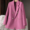 Women's Oversized Button-Up Blazer with a Relaxed Fit