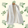 Women's Oversized Button-Up Blazer with a Relaxed Fit