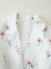 Women's Loose-Fit Floral Blazer with a Tie-Waist Sash and Front Pockets for Spring and Autumn