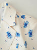 Women's Loose-Fit Floral Blazer with a Tie-Waist Sash and Front Pockets for Spring and Autumn