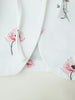 Women's Loose-Fit Floral Blazer with a Tie-Waist Sash and Front Pockets for Spring and Autumn