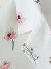 Women's Loose-Fit Floral Blazer with a Tie-Waist Sash and Front Pockets for Spring and Autumn