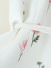 Women's Loose-Fit Floral Blazer with a Tie-Waist Sash and Front Pockets for Spring and Autumn