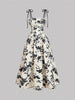 Women's Print Spaghetti Strap Summer Dress Casual A-Line