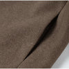 Women's Short Wool Blazer Coat with Notched Lapels and Pockets