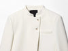 Women's Cropped Blazer with Long Sleeves and a Front-Button Closure