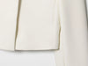 Women's Cropped Blazer with Long Sleeves and a Front-Button Closure