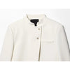 Women's Cropped Blazer with Long Sleeves and a Front-Button Closure