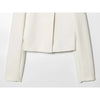 Women's Cropped Blazer with Long Sleeves and a Front-Button Closure