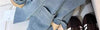 Women's Blue Denim Blazer with a Relaxed Fit and Long Sleeves
