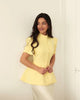 Women's Slim-Fit Short-Sleeve Blazer with a Stand Collar and Button Front