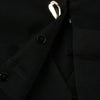 Women's Black Blazer with Gold Buttons and a Tailored Front