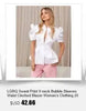 Women's Asymmetric Double-Breasted Blazer with Side Slits in Gray Khaki or Black