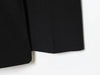 Women's Black Stand Collar Blazer with Long Sleeves and Front Flap Pockets