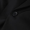 Women's Black Slim-Fit Blazer with a V-Neck and Single-Button Front for Autumn and Winter