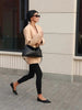 Women's Deep V-Neck Slim-Fit Blazer with Long Sleeves and a Single-Button Front