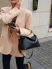 Women's Deep V-Neck Slim-Fit Blazer with Long Sleeves and a Single-Button Front