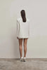 Women's Deep V-Neck Slim-Fit Blazer with Long Sleeves and a Single-Button Front