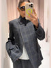 Women's Plaid Blazer