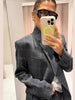 Women's Plaid Blazer