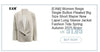 Women's Dark Gray Short Blazer with Shoulder Pads and Notched Lapels