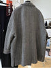 Women's Wool Striped Blazer with Double-Breasted Design