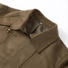 Women's Short Blazer with Shoulder Pads and Patchwork Detail