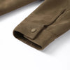 Women's Short Blazer with Shoulder Pads and Patchwork Detail