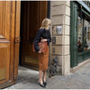 Women's Short Blazer with Shoulder Pads and Patchwork Detail