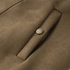 Women's Short Blazer with Shoulder Pads and Patchwork Detail