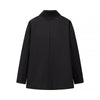 Women's Solid Lapel Blazer with a Single-Button Front and Pockets