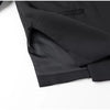 Women's Solid Lapel Blazer with a Single-Button Front and Pockets